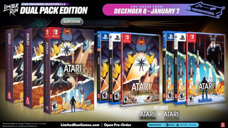 Atari Recharged Collection 3 and 4 physical releases announced