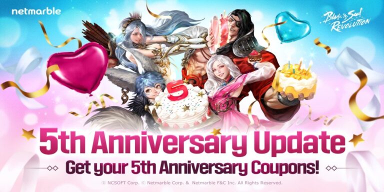 Blade & Soul Revolution is celebrating its 5th anniversary with a massive content update