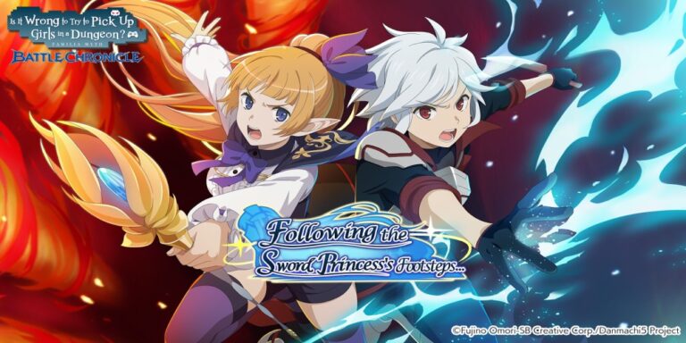 DanMachi Battle Chronicle takes players on a new adventure in the Following the Sword Princess’ Footsteps event