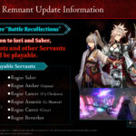 Fate/Samurai Remnant update out now (version 1.03), patch notes