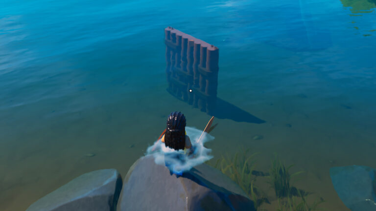 How to destroy items underwater in LEGO Fortnite