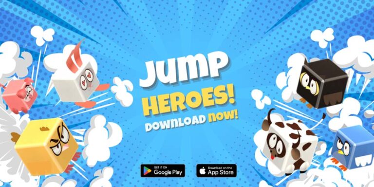 Jump Heroes lets you compete against others on an 8×8 grid in a fast-paced arcade game, out now on iOS and Android