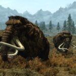 Lucky Skyrim Player is Rescued From an Angry Mammoth By Something Even Scarier