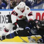 Maple Leafs come up small in loss to Senators, blow two-goal lead