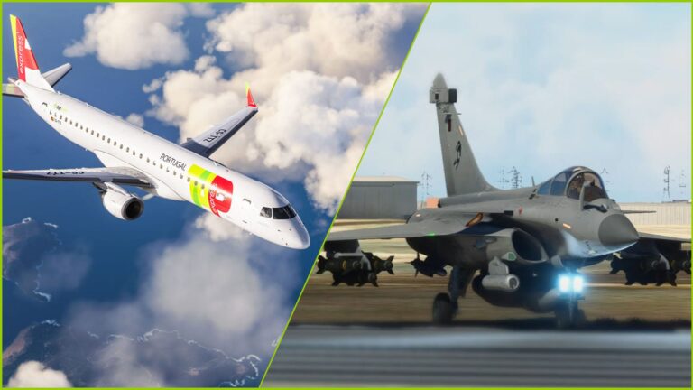 Microsoft Flight Simulator Embrer E190/E195 & Dassault Rafale Available Now