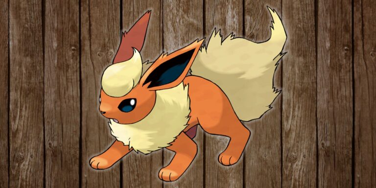 Pokemon Fan Makes Impressive Woodcarving of Flareon