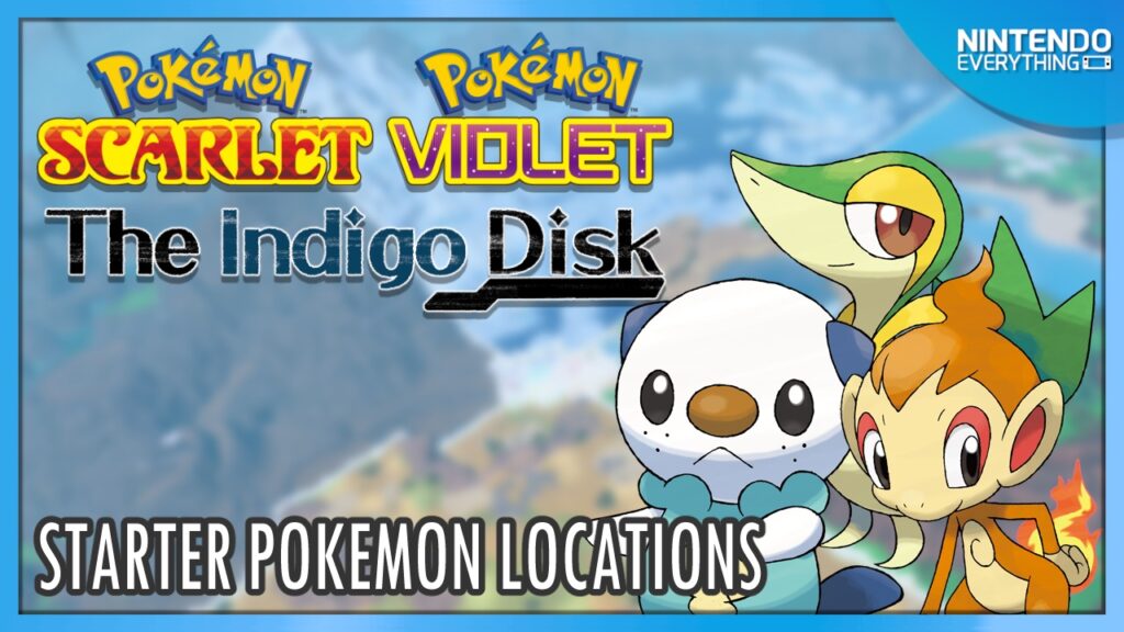 Starter Pokemon locations in Pokemon’s Indigo Disk DLC