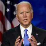 Biden runs for reelection ‘like the fate of our democracy depends on it’ : NPR