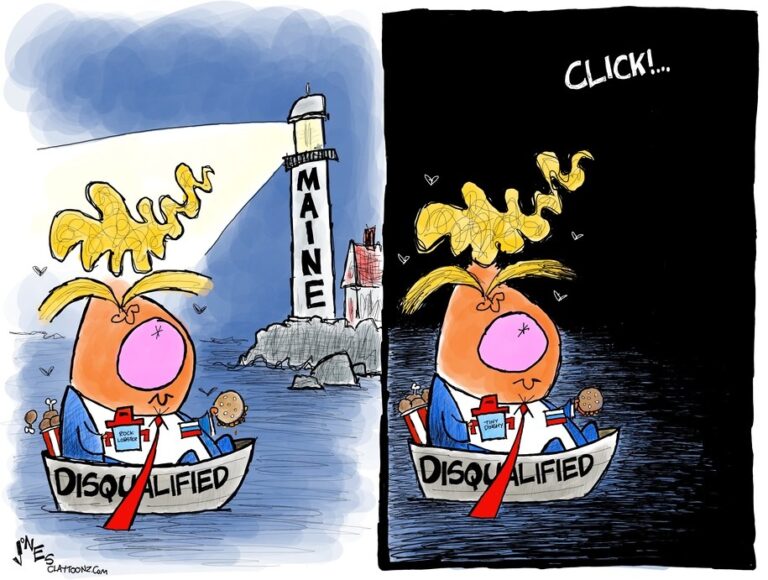 Cartoon: Disqualified Dinghy