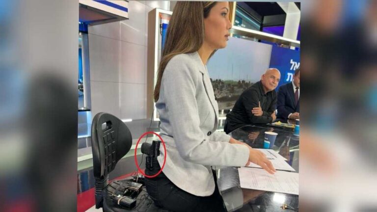 Israeli News Anchor Lital Shemesh Wields Gun Live On Air Amid Fear Of Another Potential Hamas Attack