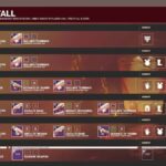 King’s Fall raid loot table