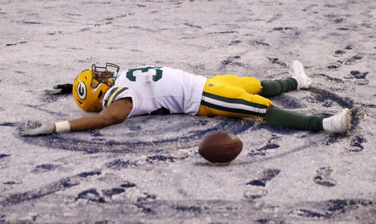 Playing football in the snow, and watching football with my Poppy