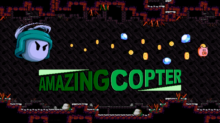 Amazing Copter Is an Indie Arcade Game with Nostalgic Pixel-Art Graphics – Gamezebo