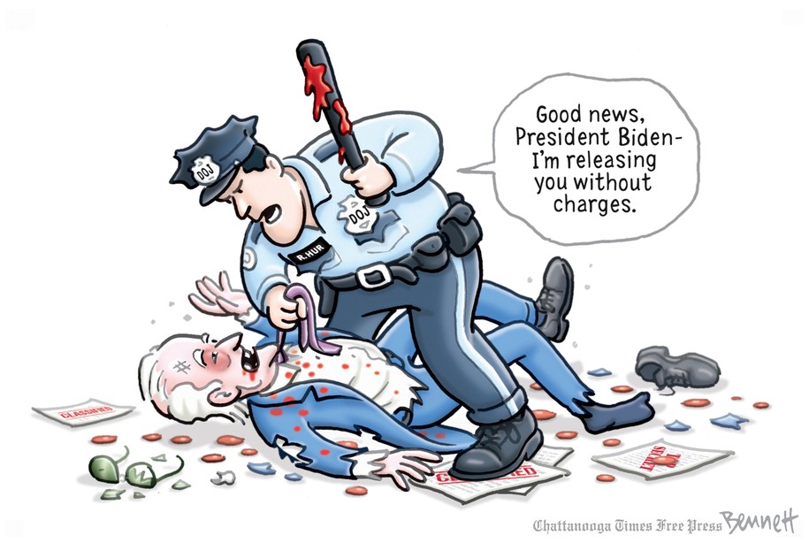 Cartoon: DOJ and Biden