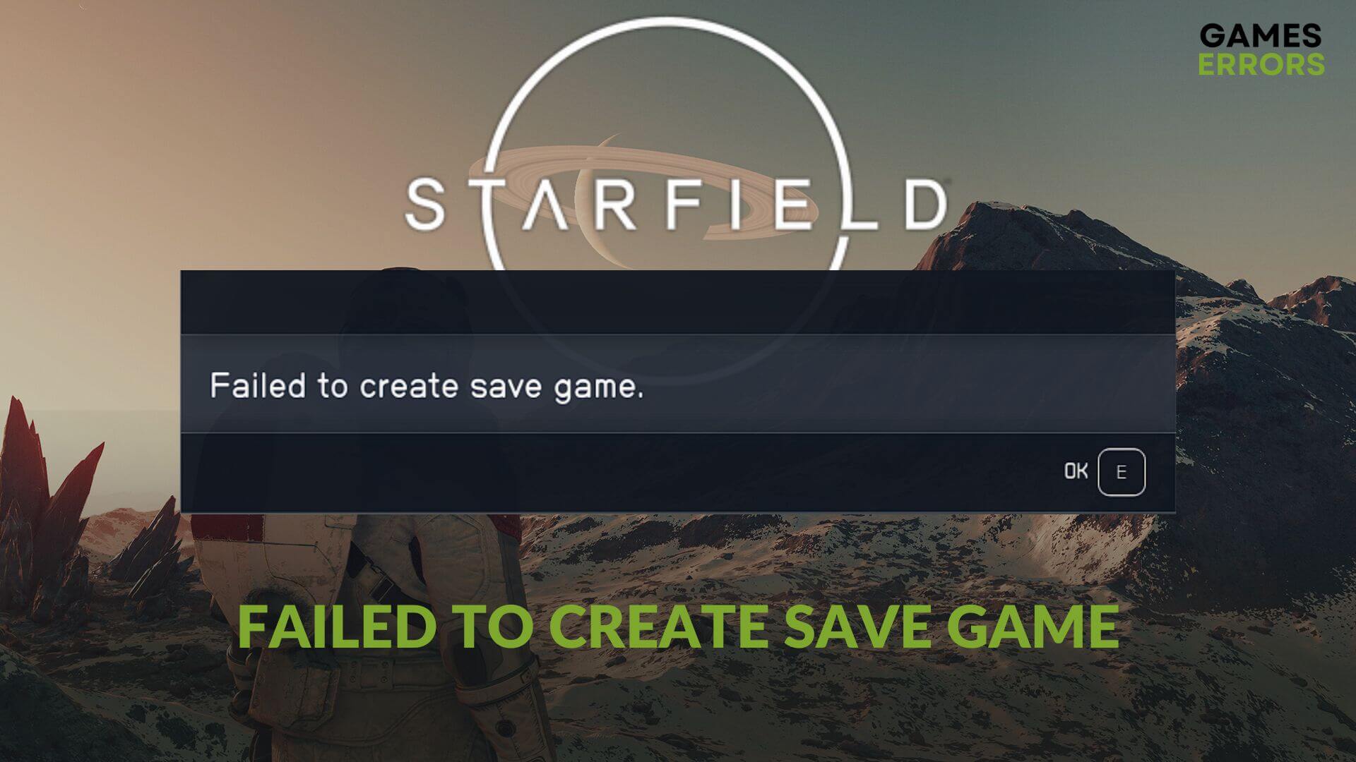 Starfield Failed to Create Save Game [Fixed]