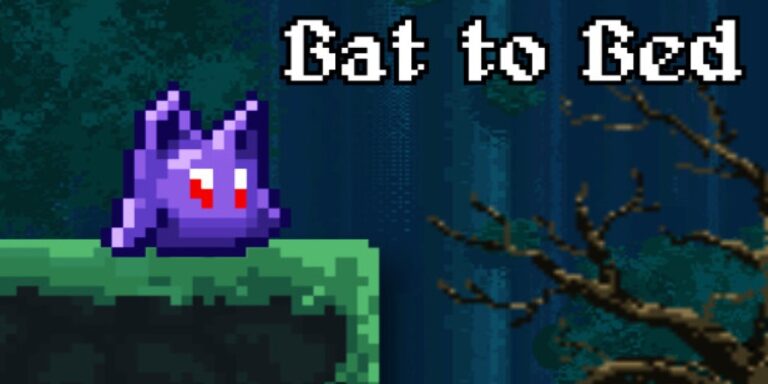 Bat to Bed challenges you to ascend to the treetops in this single button retro styled adventure