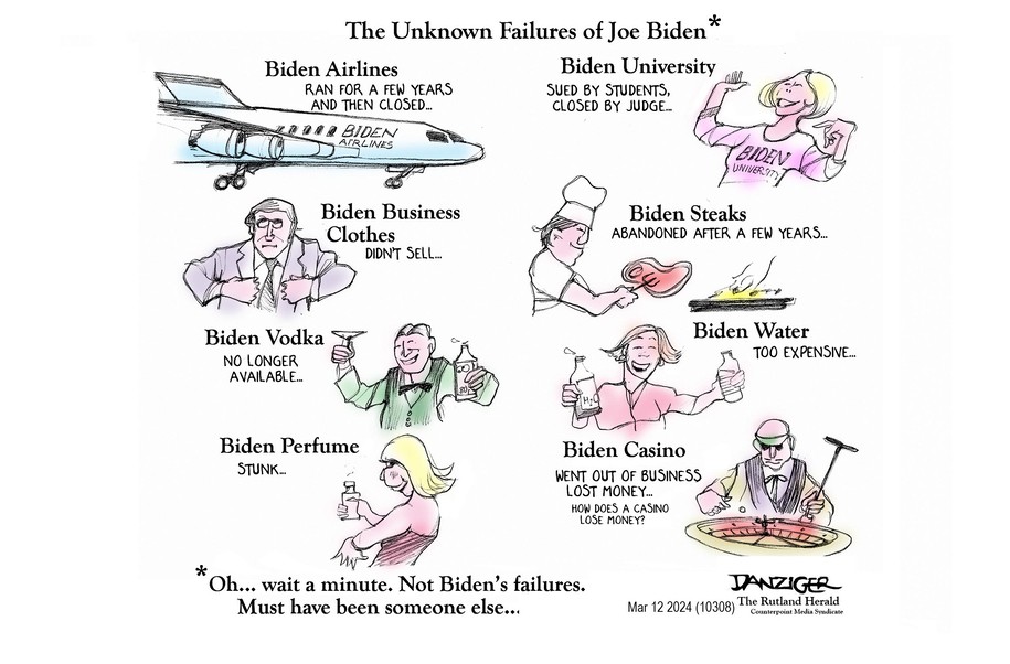 Cartoon: The unknown failures of Joe Biden
