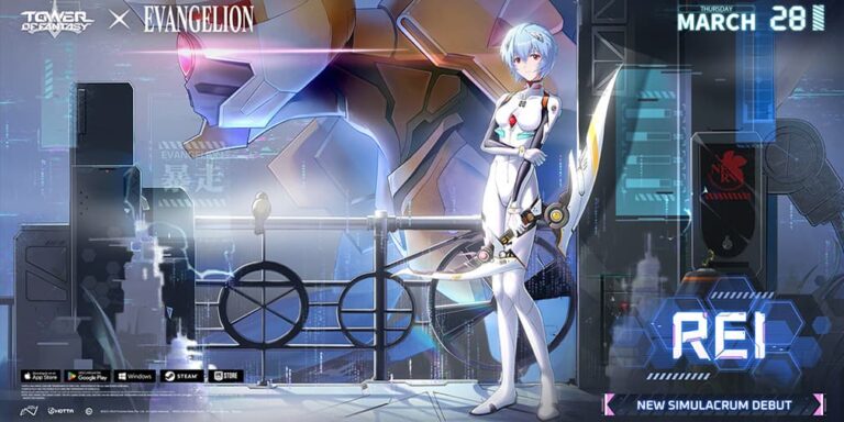 Evangelion collab simulacrum Rei is coming soon to Tower of Fantasy