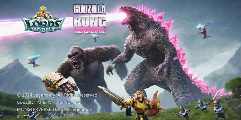 Lords Mobile gives away special code to celebrate Godzilla x Kong: The New Empire collab