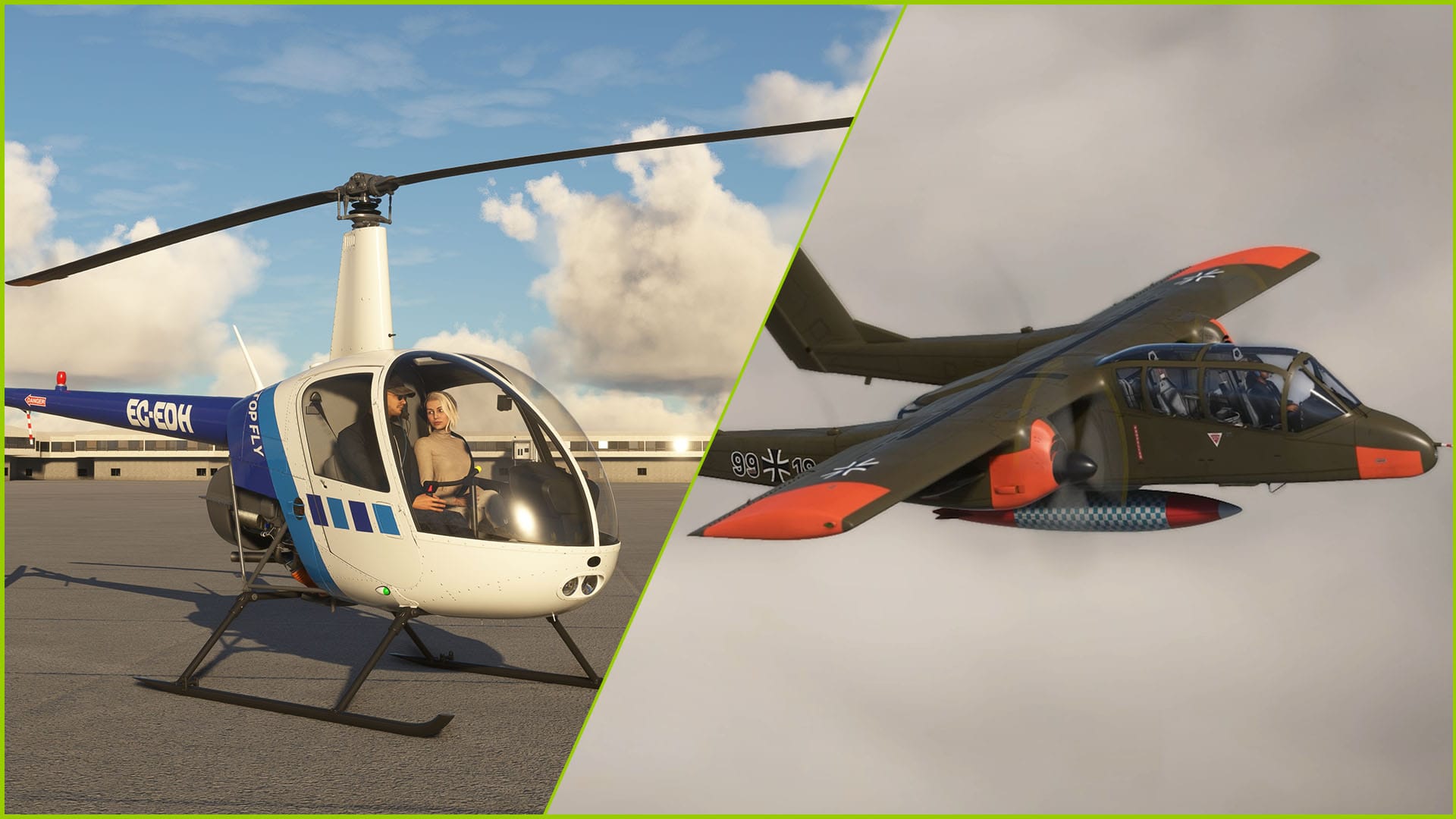 Microsoft Flight Simulator OV-10 Bronco Coming Next Month, Robinson R22 Helicopter Released