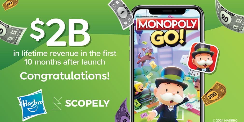 Monopoly Go has raked in $2bn in just under 10 months