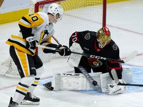 Senators end seven-game winless skid with OT thriller over Penguins