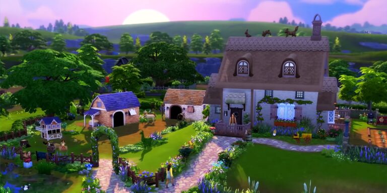 The Sims 4 Player Builds 7 Bedroom Home, With Greenhouse and Vineyard