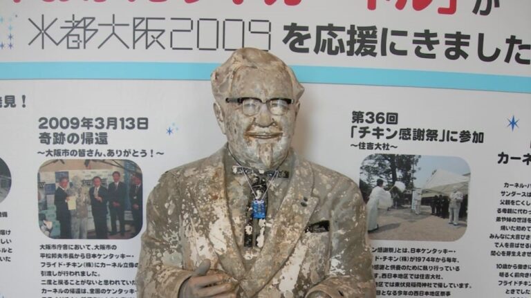 Cursed Japanese Colonel Sanders statue has been destroyed