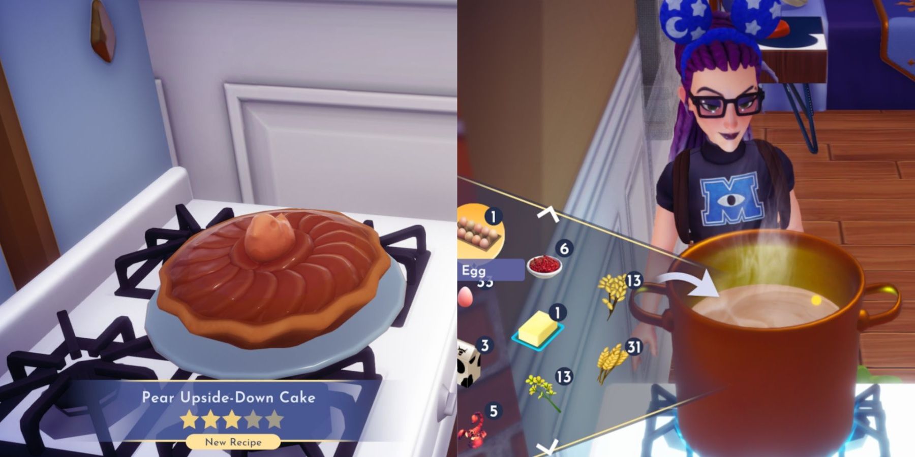 Disney Dreamlight Valley: Pear Upside-Down Cake Recipe