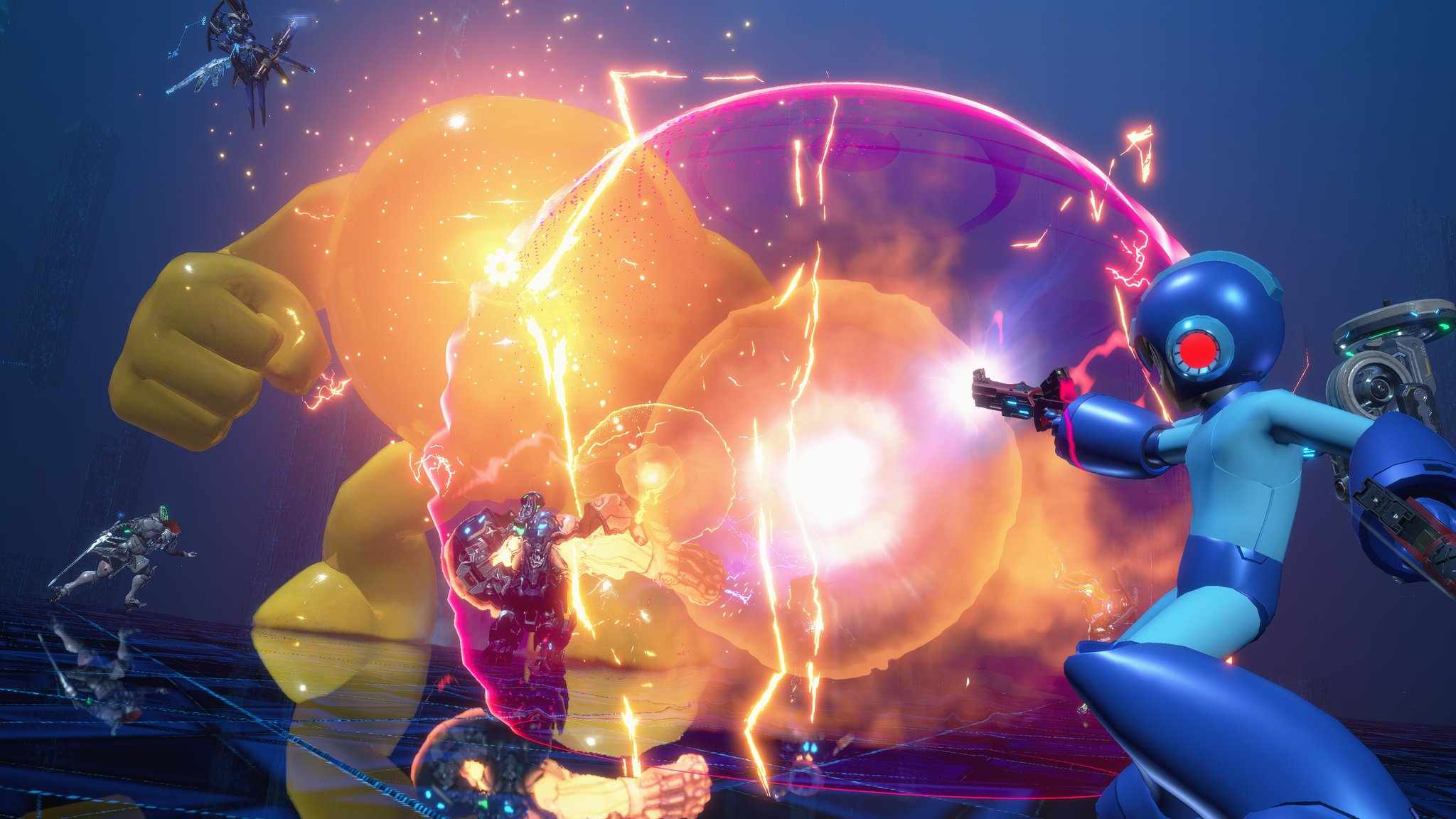Exoprimal x Mega Man Collaboration Trailer Showcases Yellow Devil Boss Fight