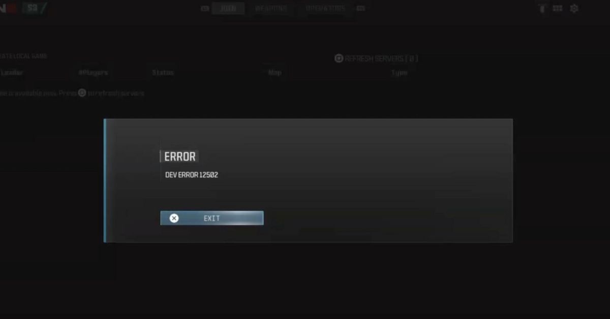 Fixing Dev Error 12502 in Call of Duty: Modern Warfare 3