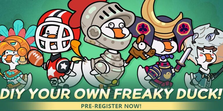 Freaky Duckling lets you hatch odd eggs and evolve them into all kinds of quirky ducks, now open for pre-registration