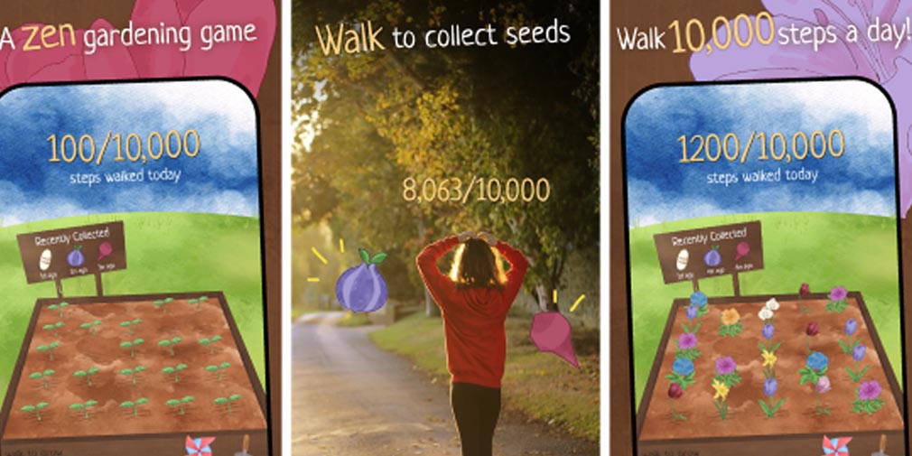 Garden Walk lets you walk outside to collect seeds and grow your in-game garden, out now on iOS