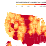 How far do you have to travel to access an abortion? Maps show new state bans : Shots