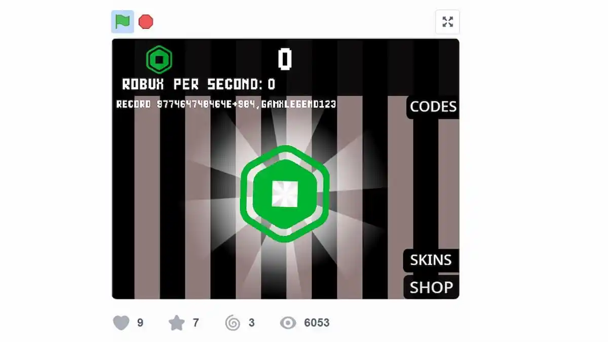 Roblox Clicker on Scratch codes