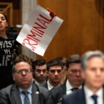 “Butcher of Gaza”: Pro-Palestine Protesters Interrupt Blinken Hearing