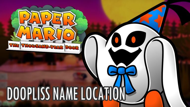 Doopliss name location in Paper Mario: The Thousand-Year Door