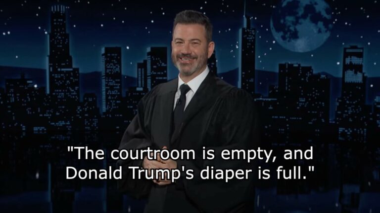 Jimmy Kimmel gleefully reacts to Trump's 34 guilty verdicts