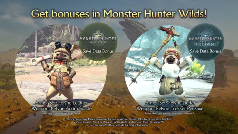 Monster Hunter World, Iceborne Players on PS5 Can Unlock Bonus Items in Monster Hunter Wilds