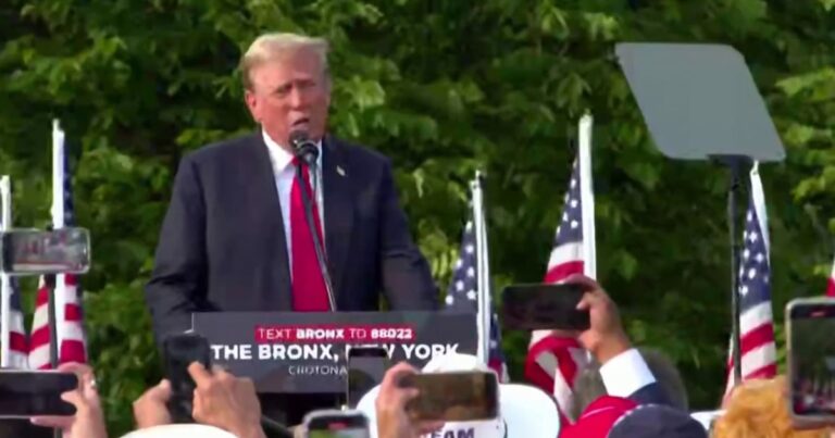 Trump holds campaign rally in the Bronx