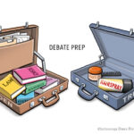 Cartoon: Debate prep