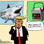 Cartoon: Shark or electrocution?