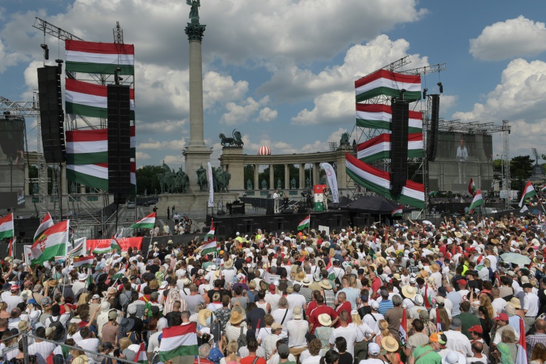Orban Critic Draws Masses In Hungary On Eve Of EU Vote