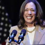 Harris calls herself an underdog with momentum during a fundraiser speech : NPR