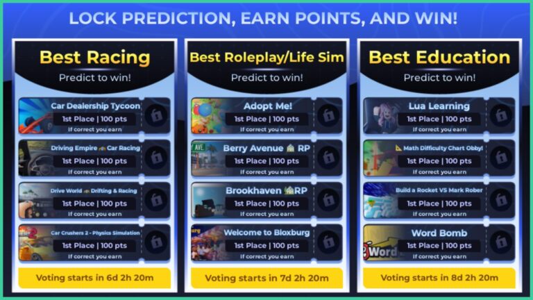 How Do the Roblox Innovation Awards Predictions Work? – Gamezebo