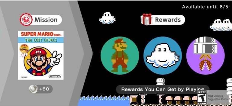 Nintendo Switch Online adds Super Mario Bros.: The Lost Levels icons