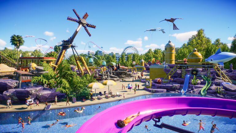 Planet Coaster 2 Deep Dive Video Showcases Water Parks, Rollercoasters, and More