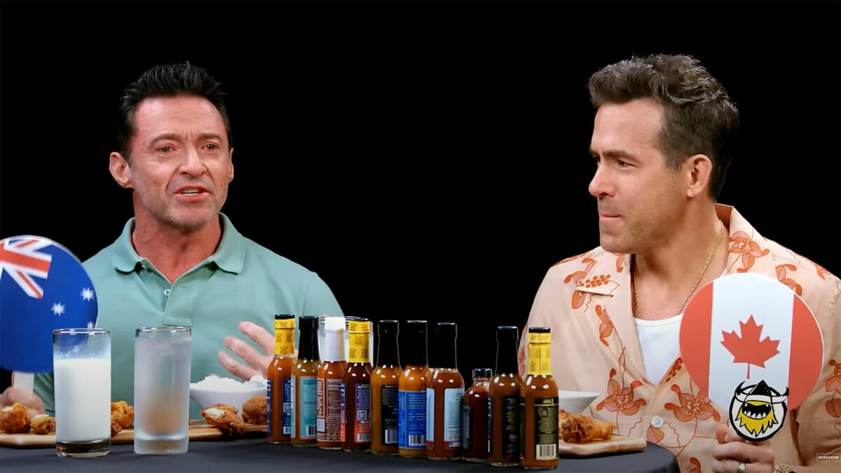 Ryan Reynolds' and Hugh Jackman's 'Hot Ones' episode descends into hilarious chaos