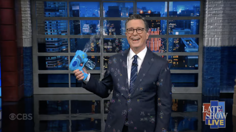 Stephen Colbert gets through ‘borrifying’ RNC night 3 with bonafide whimsy