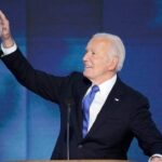 ‘America, I gave my best to you’: watch as President Joe Biden speaks at DNC convention